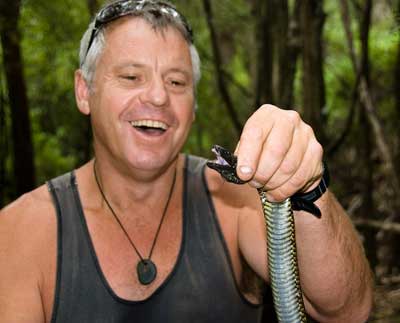 Craig holding a Tiger Snake