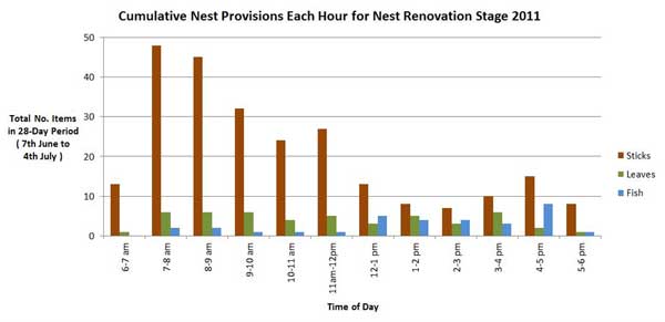 Graph of Male nest Provision 2011