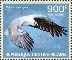 Centrafricaine Eagle Stamp