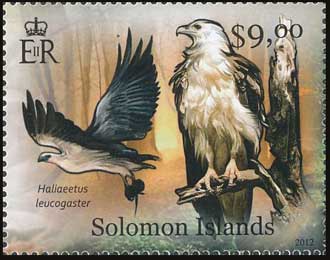 Solomon Islands Eagle Stamp